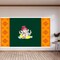 Ganesh with Kolam Design Backdrop 5x8 Feet Indian Traditional Cloth Ganesh Pooja Decor Indian Pooja Wall Decor Indian Wall Art Photo Decor Banner Decorative Pooja Cloth